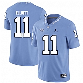 North Carolina Tar Heels 11 Nathan Elliott Blue College Football Jersey Dzhi,baseball caps,new era cap wholesale,wholesale hats